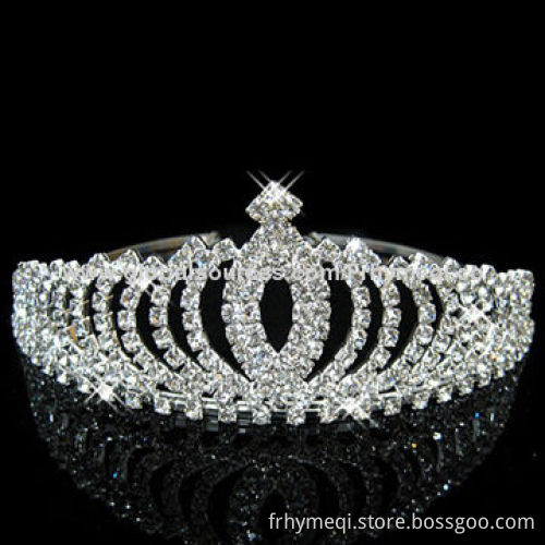 Fashionable tiaras headband with rhinestone
